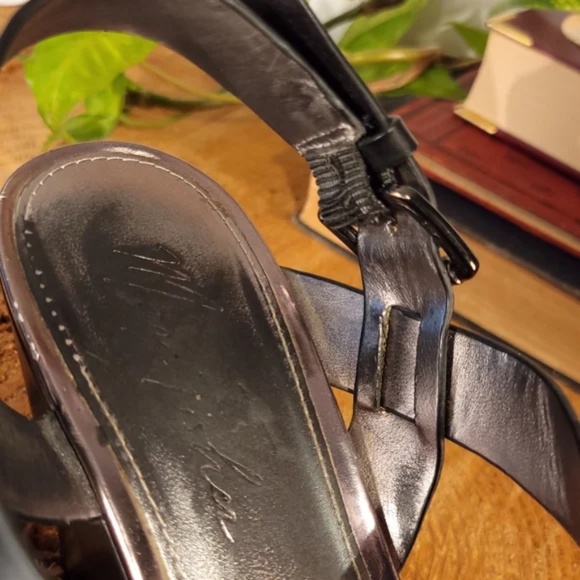 Marc Fisher Platform Sandals Silver shiny detail - Picture 5 of 12